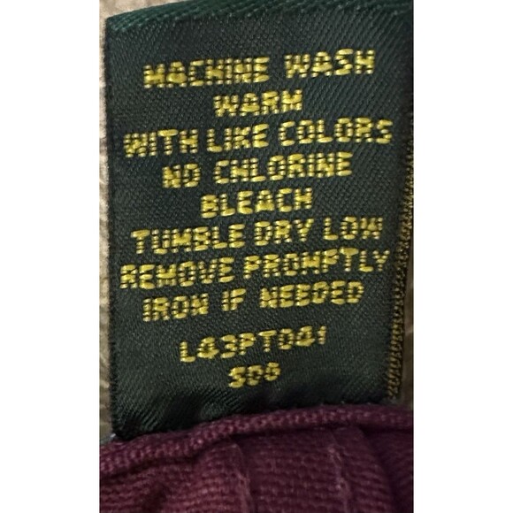 Cabela's For Women Burgundy 100% Cotton Size 10 - Picture 3 of 5